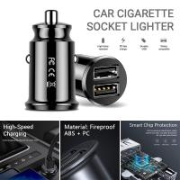 ราคา ที่ชาร์จอะแดปเตอร์ไฟ Usb 2พอร์ต USB ที่ชาร์จแบตในรถเร็วคู่เครื่องแยกพลังงานเครื่องแปลงเต้ารับที่จุดบุหรี่ช่องเสียบที่จุดบุหรี่ในรถที่ชาร์จมอเตอร์ทั่วไป (20248971537)