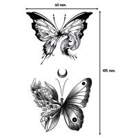 ราคา รอยสักชั่วคราว สติกเกอร์รอยสัก แทททูชั่วคราว ลายมินิมอล แทททูกันน้ำ ติดทนนาน3 5วัน (19701167107)