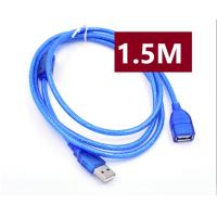 ราคา สายต่อ เพิ่มความยาว สาย USB 2 0 USB2 0 Extension Cable ยาว 1 5 เมตร สีฟ้า (396857054)