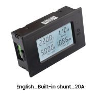ราคา diymore DC6 200V 20A 50A 100A Watt meter Volt Meter มิเตอร์ วัดไฟ แสดงค่า Power วัตต์ความแม่นยำสูงโวลต์มิเตอร์แบบมัลติฟังก์ชั่นเครื่องทดสอบหน้าจอแอลซีดีแบบ (19676306748)