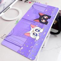 ราคา Kawayi Cute Cat แผ่นรองเมาส์ขนาดใหญ่ แผ่นรองเมาส์คอมพิวเตอร์ยางธรรมชาติ แผ่นรองเมาส์เกมมิ่ง แผ่นรองโต๊ะข้างล็อค (20563732253)