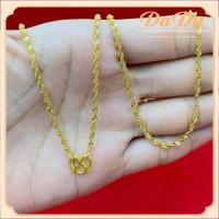 ราคา สร้อยคอทองคำแท้ 18K ลายจันกระพริบ Au750 น้ำหนัก 3 กรัม ยาว 18 นิ้ว หรือ 45 ซม มีใบรับประกันจากร้านทอง นิยมที่สุด (21275811581)