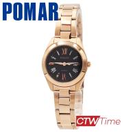 ราคา Pomar นาฬิกาข้อมือผู้หญิง สายสแตนเลส รุ่น PM63544RG04 โรสโกลด์ หน้าปัดดำ (8018982850)