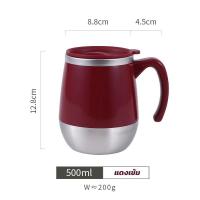 ราคา แก้วกาแฟ 500ml แก้วเก็บความร้อน พร้อมฝา แก้วกาแฟ สามารถใส่ได้ทั้งร้อนและเย็น ชา กาแฟ นมสด น้ำดื่ม เก็บร้อนและเย็ เก็บความร้อน 6 ชั่วโมง (16391689380)