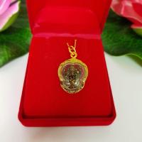 ราคา จี้พระไม่ลอก จี้พระหุ้มทอง ไม่ลอกไม่ดำ จี้พระพิฆเนศ เทะแห่งความสำเร็จ เลี่ยมกรอบทองไมครอน เหมือนจริง ทองโคลนนิ่ง (555528851)