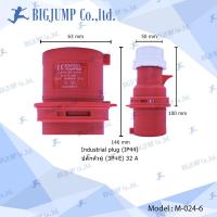ราคา Industrial plugs Power Plugs 16A32A 3 เฟส 4ขา 3P E แบรนด์ Marvel เพาวเวอร์ปลั๊ก (9250632811)
