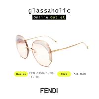 ราคา ลดกระหน่ำ แว่นกันแดด FENDI รุ่น FEN 0358 S ทรงกลมเหลี่ยมตัด ดีไซน์พิเศษ Limited (20477201614)