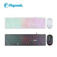 ราคา คีย์บอร์ดและเมาส์มีไฟ Razeak KMC 8300 ไฟสวยมาก ชุดคีบอร์ด เมาส์ Keyboard Mouse Combo ประกัน 1ปี (10494368925)