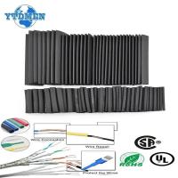 ราคา 127PCS Heat shrink Tubing Kit 2 1 black Thermoresistant Tube Electrical Connection Wire Cable Insulation Sleeving (20888839787)