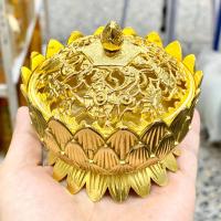 ราคา กระถางกำยาน โถวางกำยาน ลายกลีบบัวทอง (7599196571)