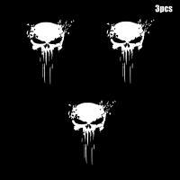 ราคา 3ชิ้น Stiker Motor รูปลอกสะท้อนแสงสติ๊กเกอร์ลายหัวกะโหลกกันน้ำกันแสงแดดอุปกรณ์ประดับตกแต่งมอเตอร์ไซค์รถอเนกประสงค์ (18375002720)