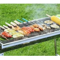 ราคา เตาบาร์บีคิวในครัวเรือนถ่านสนามกรอบบาร์บีคิวกลางแจ้งเตาอบคาร์บอนขนาดเล็กครบชุดอุปกรณ์ทำบาร์บีคิวเตาดึงพับได้ (19691083027)