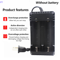 ราคา FT 26650 Charger Li ion Battery 18650 Dual Slot Battery Charger with CABLE ไฟฉายสมาร์ทแบตเตอรี่ลิเธียมชาร์จอะแดปเตอร์ Li ion ชาร์จได้อย่างรวดเร็ว (20820061738)