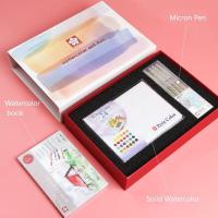 ราคา ซากุระ12 18 24 30 36 48 60 72สีใสสีทึบชุดสีน้ำเม็ดสีด้วยแปรงชุดจานสีโรงเรียนเด็กมืออาชีพอุปกรณ์ศิลปะ (18027453024)