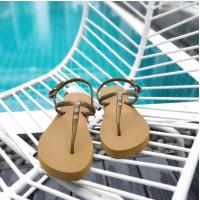 ราคา CHO I CE รองเท้าแตะรัดส้นหญิง น้ำตาลรัดส้นทองเพชร6 รองเท้าแตะยางพารา นุ่ม ใส่สบาย ไม่กัดเท้า (5993762779)