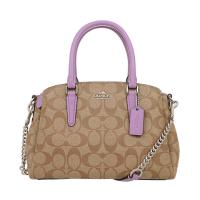 ราคา กระเป๋าถือ Coach แท้ ทรงถัง รุ่นใหม่ สีสวย หายากมาก COACH 29434 MINI SAGE CARRYALL IN SIGNATURE CANVAS (4160528621)