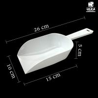 ราคา ที่ตักน้ำแข็งขนาดใหญ่ พลาสติก ช้อนตักเอนกประสงค์ ผลิตจากพลาสติกเกรด A สีขาวขุ่น (20997377065)