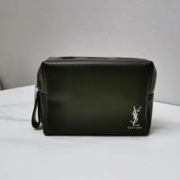 ราคา Good looking Free shipping Special counter gift YSL Saint Laurent black velvet lipstick storage bag portable makeup pouch MAY (19071098432)