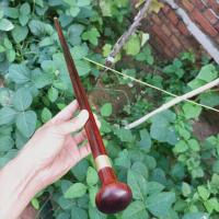 ราคา Purple sandalwood cane civilized cane gentleman cane cane hiking stick walking stick round head solid wood cane old man non slip (19092823924)