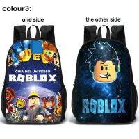 ราคา Robloxs กระเป๋าเป้สะพายหลังสำหรับเด็กกระเป๋านักเรียนสองด้านลายหุ่นยนต์กระเป๋าเป้ลำลองของขวัญวันเกิดสำหรับเด็กนักเรียน (10145207336)