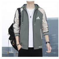 ราคา Adidaseˉ สปอนเซอร์ผู้ชายแจ็คเก็ตกีฬาลำลองมีฮู้ดคุณภาพดีเสื้อกันลมเสื้อเสื้อกันหนาวปกขนเฟอร์หญิง (18092697868)