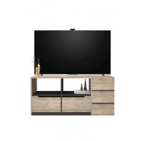 ราคา Global House DELICATO ชั้นวางทีวี 2 ลิ้นชัก รุ่น BEECH ขนาด 120X39X50ซม สีบีช เทา รับประกันของเเท้ (20997161884)