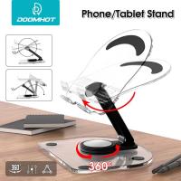 ราคา DoomHot ขาตั้งที่วางโทรศัพท์วางโทรศัพท์อเนกประสงค์ที่วางโทรศัพท์ที่ตั้งโทรศัพท์บนโต๊ะพับได้อเนกประสงค์ขาตั้งโทรศัพท์มือถืออัจฉริยะมุมปรับได้พับได้แบบพกพาระดับพรีเมียมอะคริลิค (20628739631)