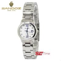 ราคา Sandoz นาฬิกาข้อมือผู้หญิง สายสแตนเลส รุ่น SD99452SS0203 สีเงิน หน้าปัดขาว (810070152)