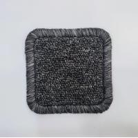 ราคา ที่รองแก้ว สี่เหลี่ยม พรมรองแก้วเย็บขอบ จานรองแก้ว แผ่นรองแก้ว ที่รองแจกกัน Coasters (16973033625)