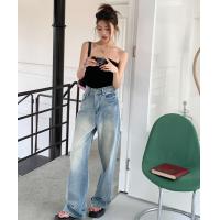 ราคา HelloKOKO กางเกงยีนส์ merges กางเกงยีนส์ผญ กางเกงยีนส์ทรงกระบอก y2k ขายาว กางเกงยีนส์วินเทจ ลุคสาวสไตล์เกาหลี (19090436245)