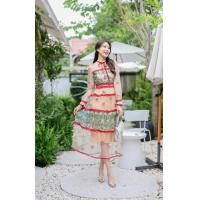 ราคา เดรสยาว แขนยาว เดรสงานปัก เดรสปะการัง เดรสสวย งานปัก สีแดง คริสต์มาส ชุดสวยพร้อมส่ง (21061862050)