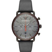 ราคา Emporio Armani นาฬิกาข้อมือผู้ชาย Aviator Grey dial Black รุ่น AR11168 (18327997272)