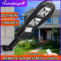 ราคา 100W lampu solar luar rumah terang Solar Street Lights LED Outdoor Waterproof Wall Lamp Remote light Solar Powered LED Motion Sensor Light for Garden Yard Lighting 3 Modes (15045741290)