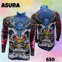 ราคา เสื้อตกปลา JK THAILAND ลาย ASURA สีน้ำเงิน ป้องกันรังสี UV 80 90 สีไม่ตก แห้งเร็ว (10303562670)