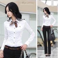 ราคา GW เสื้อเบลาส์ทำงานของผู้หญิงเสื้อเชิ้ตทรงสลิมแขนยาวสีขาวใส่ทำงานในออฟฟิศออฟฟิศสำหรับฤดูใบไม้ผลิ เสื้อพรีทสีมิ้น เสื้อเชิ้ตสีขาว ธรรมดา เสื้อเชิ้ตหญิง เสื้อเชิ้ตทำงานผู้หญิง 2024 (9749329087)