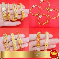 ราคา ไม่รับปลายทาง KNR กำไลมือทอง 1 บาท งาน2สี 3สี ลงยา (13272010936)