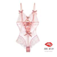 ราคา บอดี้สูท บอดี้สูทลูกไม้ บอดี้สูทสายเดี่ยว ชุดบอดี้สูทเซ็กซี่ ชุดบอดี้สูทผู้หญิง สีชมพูนู้ด S 441 ราคาส่ง (16427398370)