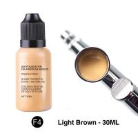 ราคา 4 สี 30ml ขวด Water Based Airbrush Foundation Face Make up Concealer Spray Airbrush Makeup Foundation (9980634409)