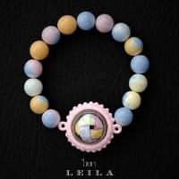 ราคา Leila Amulets ตะกร้ออาคม สมปรารถนา Baby Leila Collection สีพาสเทล พร้อมกำไลหินสวยงามตามรูป (17359553358)