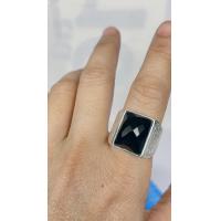 ราคา แหวนเงินแท้หน้าเหลี่ยมแกะลายไทยฟรีน้ำยาล้างเงิน (19109235373)