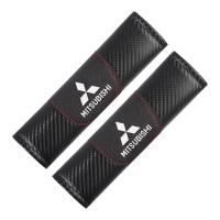 ราคา Ciscos หนัง ปลอกเข็มขัดนิรภัยรถยนต์ คาร์บอนไฟเบอร์ ที่หุ้มเข็มขัดนิรภัย ของแต่งภายในรถยนต์ สำหรับ Mitsubishi Mirage Triton Attrage Lancer Xpander Strada L300 Pajero Outlander (19466411688)