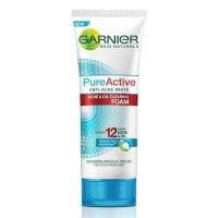 ราคา GARNIER การ์นิเย่ โฟมล้างหน้า สูตร Pure Active แอนตี้แอคเน่ โฟม สครับ และ มัทฉะดีท็อกซ์โฟม ขนาด 100 ml (16967525816)