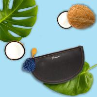 ราคา Pie clutch กระเป๋าคลัทช์ ทรงครึ่งวงกลมประดับพู่ดอกไม้ Raven THEOREM (3696538169)