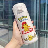 ราคา Pokémon ขวดน้ำ Pikachu แก้วถ้วยกันกระแทกกระติกน้ำร้อนการ์ตูนนักเรียนกลางแจ้ง304ถ้วยสแตนเลส (15227444812)