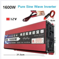 ราคา Inverter 3000 w pure sine wave 12v อินเวอร์เตอร์เพียวซายเวฟ 3000w DA inverter อินเวอร์เตอร์ 3000W อินเวอร์เตอร์แปลงไฟ 12V 24V to 220V โซล่าเซลล์ หม้อแปลงไฟ ตัวแปลงไฟรถ Pure sine wave Power Inverter (1