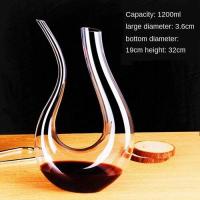 ราคา Crystal High Grade 6 shaped Wine Decanter Gift Box Harp Swan Decanter Creative Wine Separator 1500ml (11720109185)