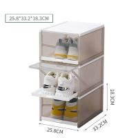 ราคา HANGDIAN จัดส่งฟรี ลิ้นชักพลาสติก PP แบบหนากันฝุ่นกล่องใส่ของแบบใสกล่องรองเท้ารองเท้าสำหรับใช้ในครัวเรือนลายการ์ตูน (19282286427)