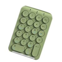 ราคา Wireless Number Pad Bluetooth Numeric Keypad Round Keycaps Numpad 22 Keys Rechargeable Number Keyboard (20146002153)