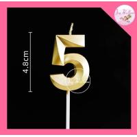 ราคา เทียนตัวเลข 0 9 สีทอง ขนาดสูง 4 8 cm เทียนวันเกิด เทียน Happy Birthday เทียนปักเค้ก พร้อมส่งจากกรุงเทพ (18445950644)