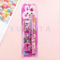ราคา YUANTA เครื่องเขียนราคาถู ชุดเครื่องเขียนดินสอลายการ์ตูนน่ารัก 4 ชิ้น เครื่องเขียนราคาถู เครื่องเขียนน่ารั Cartoon Stationery Set (9638609466)